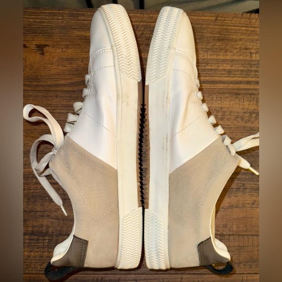 Zara Men’s White and Tan Casual Sneakers - Picture 3 of 6